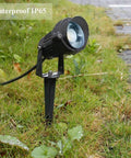 8Pack 5W Low Voltage Landscape Lights With Connectors 24V AC DC LED Spotlight Kit in outdoor garden, waterproof IP65