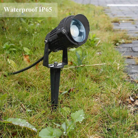 8Pack 5W Low Voltage Landscape Lights With Connectors 24V AC DC LED Spotlight Kit in outdoor garden, waterproof IP65