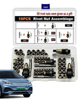 Rivet Nut Tool Kit For Auto And Home Projects, Your Go To Rivet Nut Setter And Threaded Insert Tool, 60 Piece M3 To M8 Assortment In One Box, Quick Install For Thin Sheet Metal, Galvanized Carbon Steel Construction, M3-M8 kit in plastic case