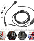 USB Endoscope Camera For Tough Industrial Inspections, 5.5mm lens, IP67 waterproof, with accessories and 1 meter cable.