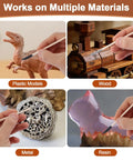 60Pcs Pen Style Sanding Sticks Double End 120 280 Grit For Plastic Models And Wood in use on various materials