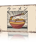 Retro Ramen Tin Sign Wall Art For Kitchen Home Garage Or Office Decor Funny Vintage Metal Sign 8x12 Inches Durable Aluminum With Pre Drilled Holes For Quick Mount Dope Tin Sign Vibe For Any Space.