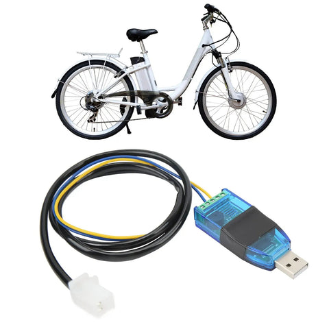 USB Programming Cable for Electric Bikes and Scooters 115200 Baud PC Programmable Controller Link for VOTOL EM 150 2 EM 200 2 EM 260 2 DIY Motor Drive Tuning Kit for Plug In Throttle Tweaks and Easy Onboard PC Access
