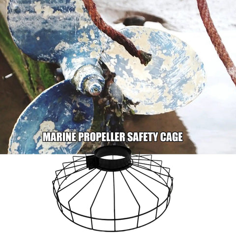 Outboard Prop Guard Shield With Stainless Steel Net Cage, Built To Last Marine Safety Cover For Boats And Motors, Hand Welded Build, Protects Prop From Ropes, Debris And Plants For Smooth, Trouble-Free Water Runs