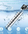 High Power 1500W Immersion Water Heater That Heats Five Gallons Fast In Minutes With A Stainless Steel Guard Cover And Easy Switch