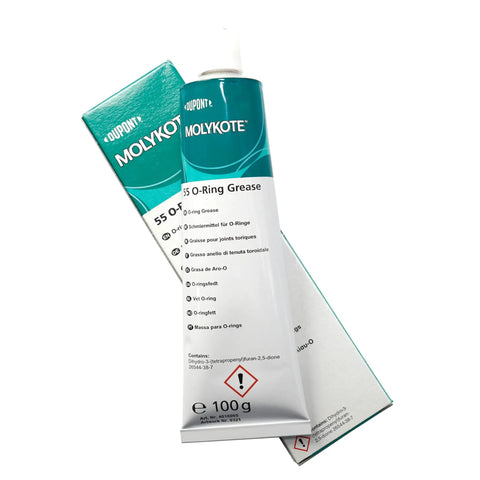 Tube of Heavy Duty O Ring Grease For Rubber Seals And Valves 100g, Silicone Based Lubricant, showing packaging and product details