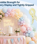 Heavy Duty Balloon Arch Clips In Pack Of Ten Beige Spring Towel Clips Fit 3.5 Inch Backdrop Stand for pastel birthday balloon arch