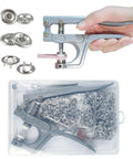200 Sets 9.5mm Metal Snap Button Kit With Upgraded Easy Press Fastener Pliers Rust Proof Stainless Steel Snaps