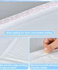 Extra Large 12 By 16 Inch Bubble Mailers Pack Of 10 Self Adhesive Cushioned Padded Envelopes showing sealing strips and adhesion