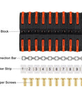 Pro Grade Din Rail Terminal Block Kit 30 Piece Universal Compact Wire Connector Set With Marker Strips And Connection Bars Plus 30 Screws