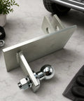Heavy Duty Welded Hitch Coupler With Integrated Tow Ball For Secure Hookups Rock Solid Steel Build image, showing steel tow ball mount.