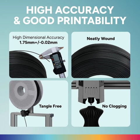 High Speed PLA 3D Printer Filament Spoolless Refill 1 75Mm 1Kg Jet Black Compatible With Bambu Lab Ams Reusable Spool No Sweat Quick Load Smooth As Silk Printing Every Time