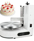 Commercial Cake Icing Machine With Smart LCD Panel, 36cm Turntable, Adjustable Scrapers, designed for bakery professionals.