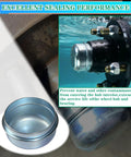 OZISENS 1.98-inch trailer hub dust caps, 2-pack, shown loose and installed on boat trailer hub (Dexter EZ Lube).