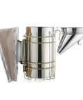 Pro Grade Beehive Smoker With Stainless Steel Body And Heat Shield for hive inspections and calming bees on the fly