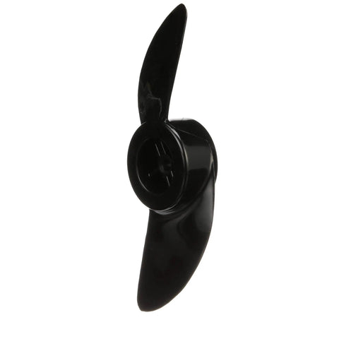 Beefed Up 2 Blade Power Prop For Trolling Motors 3 Inch Hub Weedless Design With Shallow Water Option Black Finish