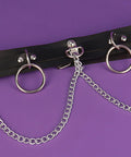 Premium Punk Belt With Chain For Women Adjustable Leather Body Chain Gothic Accessory with polished alloy hardware and chain.