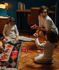 Children playing with Mini Firefighter Pretend Play Kit With Four Toy Fire Extinguishers And A Ladder for imaginative play.
