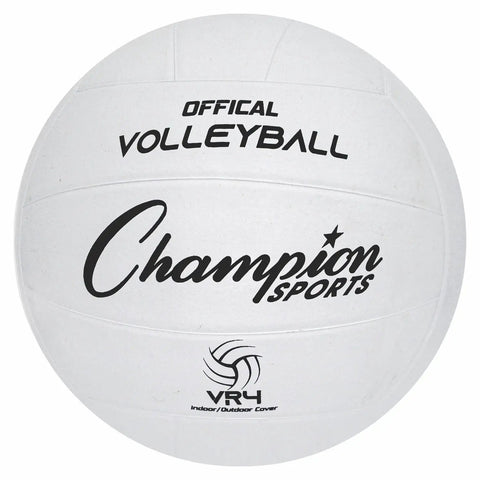 Rubber Volleyball Official Size For Indoor And Outdoor Play Durable Regulation Ball For Beginners To Pros Premium White VR4 Set