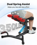 Premium Solid Deep Squat Trainer Built Tough For Heavy Souls Featuring Adjustable Dual Spring Assist And Knee Friendly Setup For Hella Smooth Glute Workouts At Home, showcasing dual spring assist and 350lb load capacity.