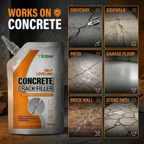 Kickass Concrete Crack Filler And Heavy Duty Equipment Base Grout That Absorbs Motor Vibrations And Locks Down Generators Hvac Pads Plus Sump Pit Anchors For Extreme Reliability in self-leveling pouch with concrete surfaces.