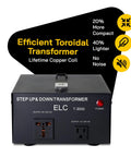 Heavy Duty 3000 Watt Voltage Converter Transformer For 110V To 220V And 220V To 110V Electronics with ports and power switch