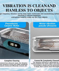 Powerful 48KHz Ultrasonic Cleaner For Jewelry And Delicate Finds, 12oz Stainless Cleaning Pod with display and eyewear example