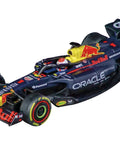 Go Slot Car 1 43 Scale RB21 Verstappen No 1 2025 Analog Vehicle For Go Tracks, detailed view of car design on track