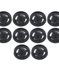 Heavy Duty Smooth Action Nylon Bearing Pulley Wheels 10 Pack With 90Mm Diameter And 10Mm Center Bore for cable systems.