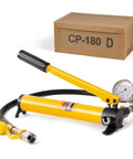 Beefy High Pressure Portable Manual Hydraulic Pump With Optional Gauge Lifts Cylinders And Jacks Anti Slip Handle CP 180 Box