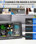 Wireless Outdoor Remote Sensor For 208665 Weather Station Indoor Outdoor Thermometer Replacement Humidity Sensor
