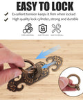 Solid Brass Cabinet Pulls 2 Pack Chinese Style Drawer Handles Antique Copper Finish Thickened Door Pulls For Wardrobe