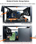 Open Air Test Bench Computer Case For ATX And Micro ATX Motherboards with graphics card, full height, side view