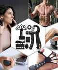 Grip Strength Kit With Counting Gauge, Adjustable Finger Trainers, Grip Balls, Hand Grippers And Forearm Strengtheners, 5 Pack