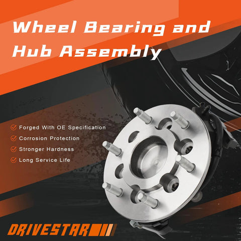 Front Driver Side Wheel Hub And Bearing Assembly Fits Chevy Colorado GMC Canyon Isuzu I290 I370 I280 6 Lug ABS 2WD