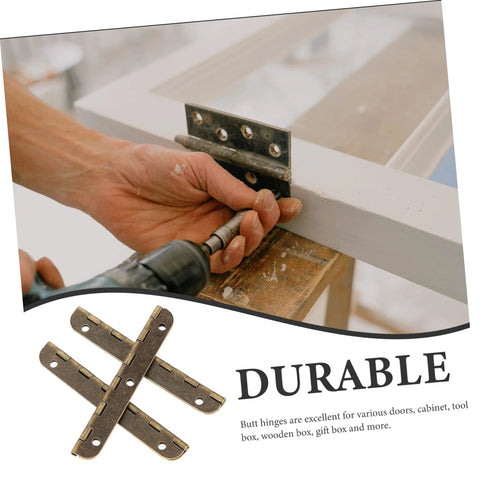 Installed view of LIFKOME 20-piece long piano hinges for furniture; antique-bronze, heavy-duty steel, 180-degree hinge
