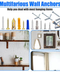 336 Piece Toggle Bolts Heavy Duty Drywall Anchors And Screws Assortment Kit With 11 Sizes Metal And Plastic Wall Anchors Kit