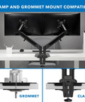 Built Tough Steel Monitor Mount Reinforcement Plate keeps glass and thin desks safe, showing clamp and grommet compatibility.