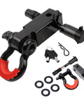 Shackle Hitch Receiver Two Inch With Three Quarter Inch D Ring Shackle And Five Eighth Inch Trailer Hitch Pin Lock 45000 Lbs