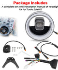 Upgraded Headlight Kit For Tuttio Soleil01 Electric Drit Bike With Plug N Play LED Front Lamp Waterproof Light Featuring Controller Wire