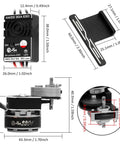 Powerful 2204 2400KV Brushless Outrunner Motor With Transmission And 30A ESC dimensions for SCX24 Titanium Finish RC Truck