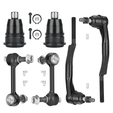 Front Upper Control Arm Suspension Kit 16 Piece Fits For Chevy Trailblazer SSR 2003 2006 Buick Rainier GMC Envoy Replacement