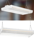 Heavy Duty Led High Bay Light 2 Foot Linear Shop Fixture 200 Watt with built-in driver overhead view