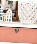 Close-up of a vintage rose flower cabinet knob on a wooden drawer, part of Two Pack Vintage Rose Flower Cabinet Knobs For Kitchen Cabinets And Furniture Decorative Drawer Pull Handles For Dresser Cupboards Wardrobes Easy Open And Close.
