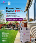 Heavy Hitter 45Kwh Lithium Battery Power Wall With Built In 12kw Off Grid Inverter in backyard with family.
