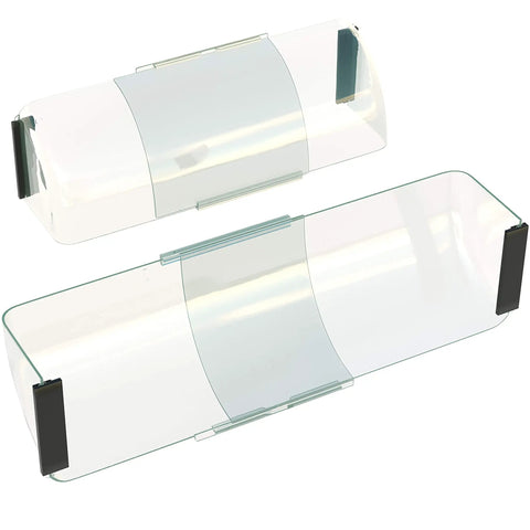 Adjustable Magnetic Heat And Air Deflector For Vents And Registers, Extends 10 To 16 Inches, Heavy Duty Plastic, Clear Design