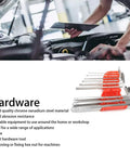 Heavy Duty Hex Key Set With Nine Durable Chrome Vanadium Wrenches Perfect For DIY Repairs And Home Workshop Jobs In All Sizes From Small To Large, 9-piece L keys