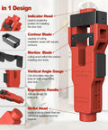 Complete Door Hinge Jig And Lock Installation Kit With Reliable Mortise Guiding Tray For Flawless Cabinet Work and Honestly No Sweat Weekend Builds showing 6 in 1 design features.
