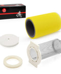 Air Filter, Guide, and End Cap Kit for Big Bear 350, Moto-4 250 and 350, Timberwolf 250, Kodiak 400 ATV Models 1987-2000