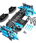 Rugged Aluminum And Carbon Chassis Frame Upgrade For TT01 One-Tenth Scale RC Cars, Boost Controllability, Stability, And Balance